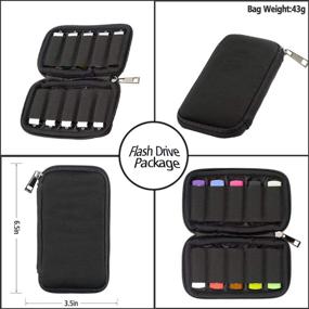 img 1 attached to 🔌 USB Flash Drive Case - JBOS Storage Bag for USB Drives & Electronic Accessories - Organizer for USB Flash Drives, Thumb Drives, Jump Drives - Ultimate USB Holder & Organizer