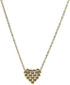 img 3 attached to 💖 16.5" Bitmat Heart Link Chain Necklace with 2" Extension - Improved SEO-friendly Product Name