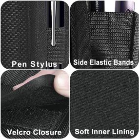 img 1 attached to COANJIUO Belt Clip Phone Holster: Compact Black Nylon Pouch for iPhone 11/12 Pro, Samsung Galaxy S20/S21, and More – with Zipper Storage & Credit Card Pocket