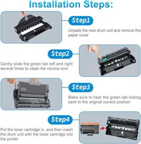 img 1 attached to 🖨️ CLYWENSS Replacement Drum Unit Compatible with Brother DR820 DR 820 DR-820 for HL-L6200DW MFC-L5800DW HL-L5200DW HL-L5100DN MFC-L5700DW, Pack of 2 Black Drum Units