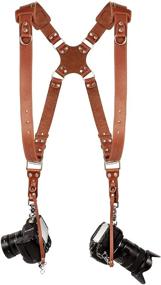 img 4 attached to 📷 ProInStyle Dual Camera Harness - Leather Shoulder Strap - Multi-Gear DSLR/SLR Double Camera Accessories - Coiro