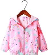 🧥 moonnut baby girls spring outwear coat with unicorn hood, zipper closure | 1-5 years baby toddler jackets logo