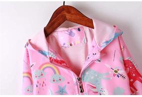 img 2 attached to 🧥 Moonnut Baby Girls Spring Outwear Coat with Unicorn Hood, Zipper Closure | 1-5 Years Baby Toddler Jackets