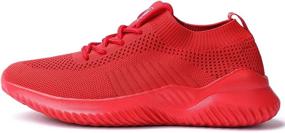 img 2 attached to Walking Running Sneakers Lightweight Breathable Men's Shoes for Athletic