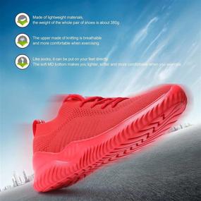 img 3 attached to Walking Running Sneakers Lightweight Breathable Men's Shoes for Athletic