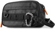 fitdom tactical toiletry bag dopp kit case: ultimate travel & storage solution for men. efficiently organize large & small cosmetic makeup, grooming & shaving essentials. perfect for overnight trips. logo