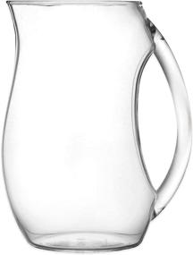 img 2 attached to Lux Acrylic Pitcher - 96 Ounce Capacity - 3 Quart Size by Prodyne