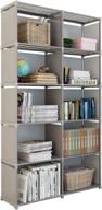 🗄️ rerii closet storage: 5 tier 10 cube bedroom organizer shelf for living room, office, and more! logo