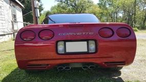 img 1 attached to 🚗 SF Sales USA - Хромированные буквы-накладки на бампер для Corvette C5 1997-2004: Повысьте эстетику передней и задней части с помощью пластиковых вставок.