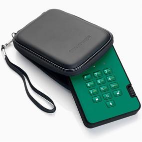 img 2 attached to 💚 iStorage diskAshur2 HDD 500GB Green: Portable Hard Drive with Military Grade Encryption, Password Protection, Dust & Water Resistance - USB 3.1 IS-DA2-256-500-GN