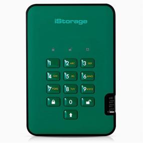 img 4 attached to 💚 iStorage diskAshur2 HDD 500GB Green: Portable Hard Drive with Military Grade Encryption, Password Protection, Dust & Water Resistance - USB 3.1 IS-DA2-256-500-GN