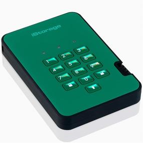 img 3 attached to 💚 iStorage diskAshur2 HDD 500GB Green: Portable Hard Drive with Military Grade Encryption, Password Protection, Dust & Water Resistance - USB 3.1 IS-DA2-256-500-GN