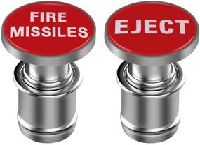 img 4 attached to 🔥 EJECT Fire Missile Button Car Cigarette Lighter Replacement Cover for 12V Cars - Pack of 2