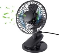 🌬️ yihunion oscillating clip on usb desk fan: 2-in-1 personal cooling fan with 3 speeds for office, dorm, libraries, and bedroom logo