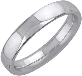 img 4 attached to 💍 Timeless Elegance: 14K Gold 4mm Plain Wedding Band