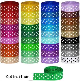 img 3 attached to 🎁 Supla 36 Rolls 72 Yard 3/8" Polka Dot Grosgrain Ribbons for Gift Wrapping – Wide Selection