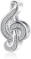 🎵 sbi jewelry treble clef music charm: perfect music note gift for women and girls - ideal birthday and christmas bracelet charm logo