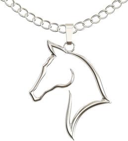 img 3 attached to Charming Happy Kisses Horse Necklace: Ideal Gift for Horseback Riders, Women & Girls – Adorable Outline Pendant with Sweet Message Card