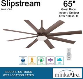 img 1 attached to Minka Slipstream Bronze Outdoor Ceiling