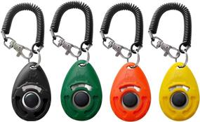 img 3 attached to 🐶 Enhance Dog Training with our Pet Training Clicker - 4 Color Dog Training Clickers with Wrist Strap