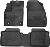 🚗 husky liners 98931 toyota prius plug-in weatherbeater front & 2nd seat floor mats black - best offers & reviews! logo