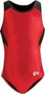 gk girls gymnastics leotards with mesh racerback – perfect for dance, ballet, and more! логотип