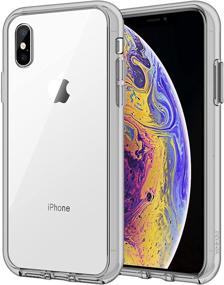 img 4 attached to 📱 JETech Grey iPhone Xs and iPhone X Case - Enhanced Shock-Absorption Bumper Cover