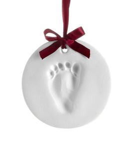 img 4 attached to Pearhead Babyprints Ornament Kit: Easy DIY Handprint or Footprint, Perfect Christmas Baby Gift