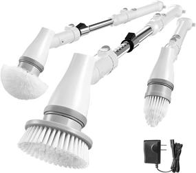 img 4 attached to Electric Scrubber Bathroom Cleaning Cordless Household Supplies