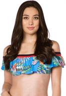 trina turk shoulder bandeau swimsuit women's clothing logo