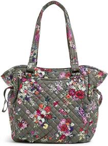 img 4 attached to Сумка-сатчел для женщин Vera Bradley Recycled с медальоном для женщин и кошельком для хозяек для сумок Hobo