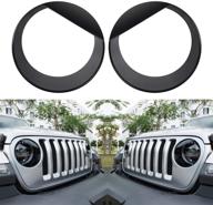 🐦 sunluway angry bird headlight covers trim clip-in version front lamp covers compatible with 2018-2020 jeep wrangler jl sport/sports (excludes rubicon sahara) logo