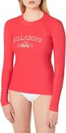 billabong womens performance rashguard horizon logo