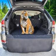 🐶 xl waterproof dog cargo liner for suv, van, truck & jeep - machine washable, nonslip pet seat cover with bumper flap for a clean and tidy vehicle - universal fit with bonus carry bag logo