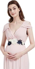 img 3 attached to Pregnancy Maternity Wedding Bridal Sash Belt - Y01