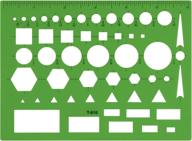 westcott t-816 green all purpose drawing template, 4 1/2 x 6 inches logo