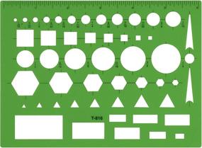 img 4 attached to Шаблон для рисования Westcott T-816, зеленый, универсальный, 4 1/2 x 6 дюймов