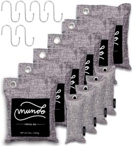 img 4 attached to 🌿 Mundo Bamboo Charcoal Air Purifying Bag 16 Piece Kit: Natural Odor Absorber for Home & Car - Powerful Activated Charcoal Bags to Freshen Air - Kid & Pet-Friendly