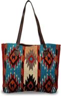 👜 authentic southwest boutique wool tote purse bag: handwoven native american western style logo