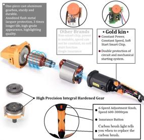 img 2 attached to GOLDKIN 1400W 6-Speed Variable Speed Buffer Polisher: 🚗 Ultimate Tool for Car Polishing, Waxing, and Sealing Glaze