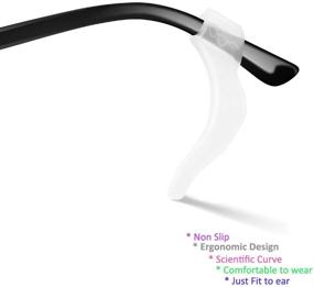 img 3 attached to 👓 SMARTTOP Clear Eyeglass Ear Grip - US S 22A