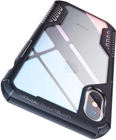 img 4 attached to 📱 MOBOSI Vanguard Armor iPhone X/Xs Case: Military Grade Rugged Protection - Matte Black