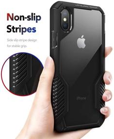 img 1 attached to 📱 MOBOSI Vanguard Armor iPhone X/Xs Case: Military Grade Rugged Protection - Matte Black