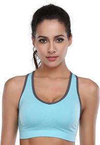 img 1 attached to BAOMOSI Seamless Support Racerback Sports Sports & Fitness