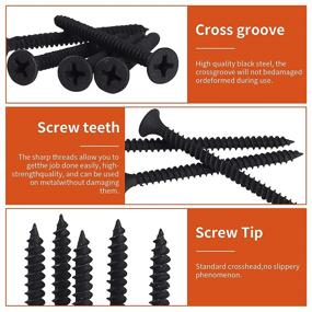 img 1 attached to 🔩 High Quality Self-Tapping Countersunk Screws - Ideal for Various Applications