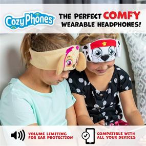 img 3 attached to 🐾 Наушники для детей Paw Patrol CozyPhones - наушники с ограничением громкости, тонкими динамиками и мягкой оголовьем - Маршалл выпуск