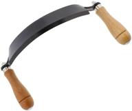 🪓 felled 8in curved draw shave knife: efficient woodworking debarking hand tool logo