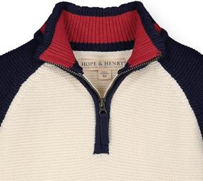 img 3 attached to 🧥 Classic and Comfortable: Hope Henry Sleeve Pullover Sweater for Boys