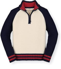 img 4 attached to 🧥 Classic and Comfortable: Hope Henry Sleeve Pullover Sweater for Boys