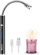 upgraded usb charging arc lighter with 360° flexible neck - perfect for igniting candles, gas stoves, camping, cooking, barbecue, fireworks & more logo